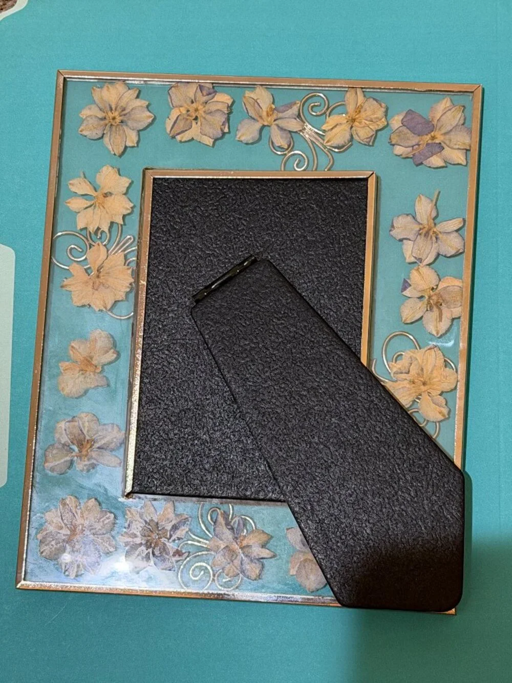 Vintage Style Pressed Flower Photo Frame for 3.5 x 5